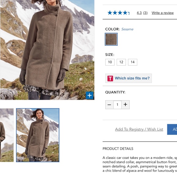 Cole Haan alpaca car coat - Picture 11 of 11